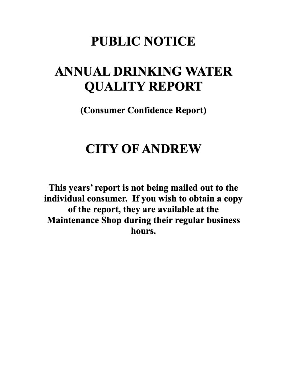 Annual Drinking Water Quality Report